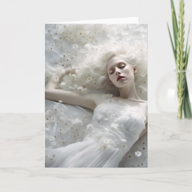 Dandelion Dreaming Woman Kort (Framsida)