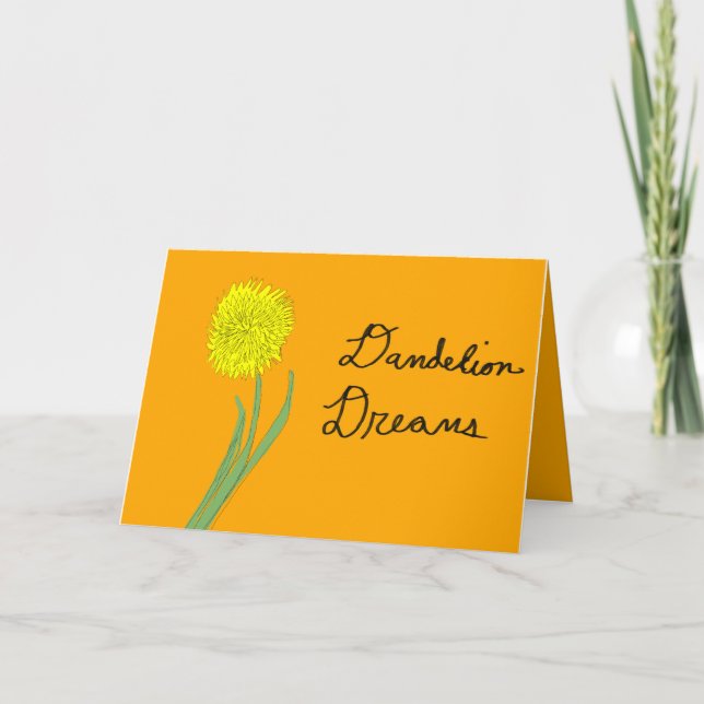 Dandelion Dreams Greeting Card Inbjudan (Framsida)