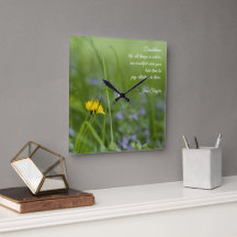 Dandelion Dreams Wall Art/Clock