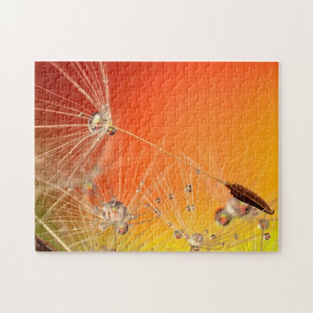 Dandelion droppar Puzzle Gift Pussel (Horisontell)