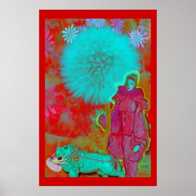 dandelion-elf med lejon poster (Framsidan)