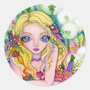 Dandelion Fairy Kingdom - Sticker Runt Klistermärke