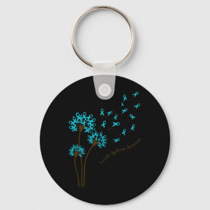 Dandelion Faith Hope Kärlek Tourette Syndrome Awar Nyckelring