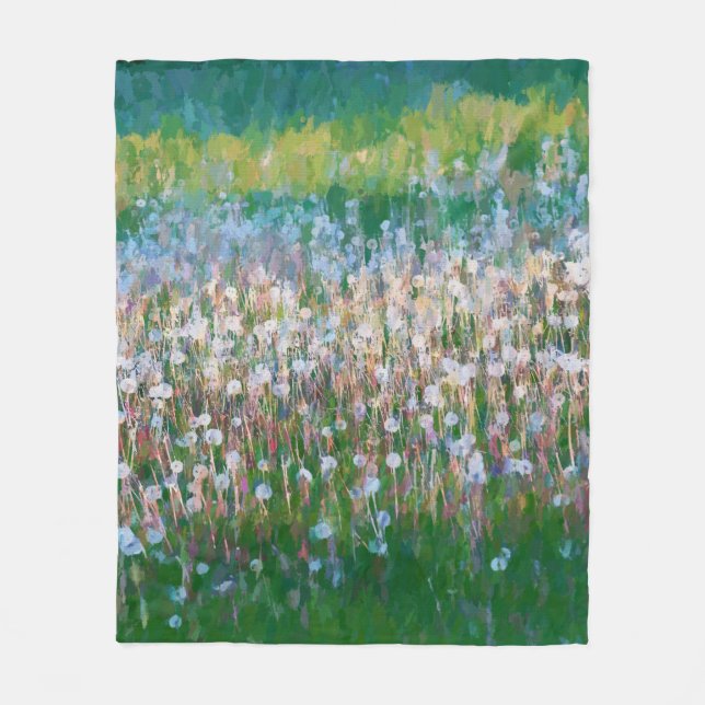Dandelion Fält i Önskemål Fleecefilt (Framsidan)