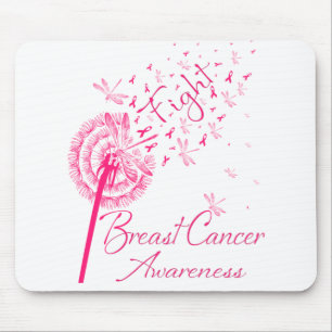 Dandelion Fight Breast Cancer Awareness Dragonfly. Musmatta