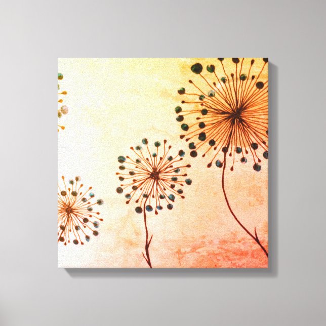 Dandelion Finger Prints Canvastryck (Framsida)