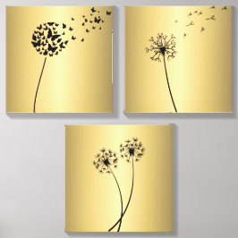 Dandelion Flow Canvas Photo Tile