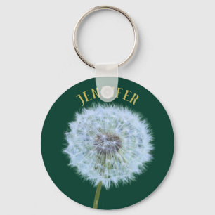 Dandelion Flower Dandelion Clock Personlig Nyckelring