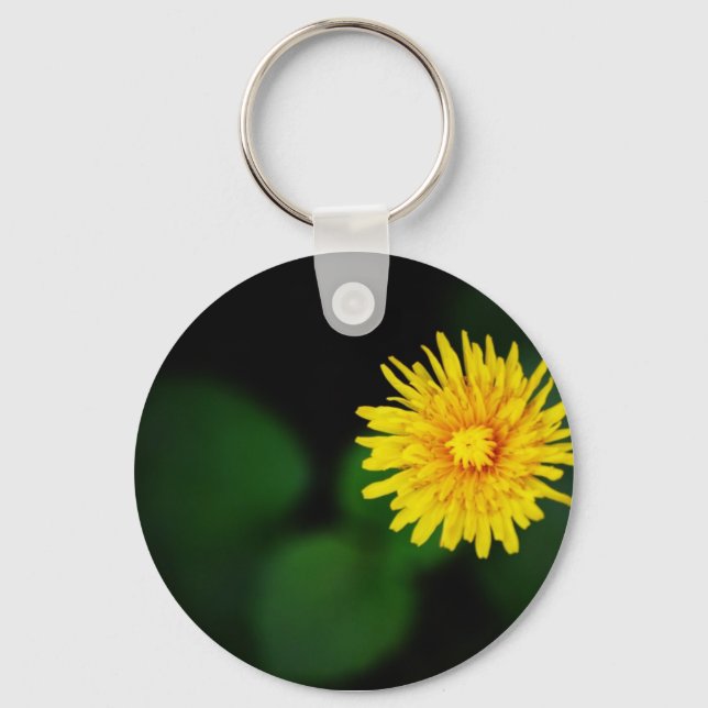 Dandelion Flower Nyckelring (Framsida)