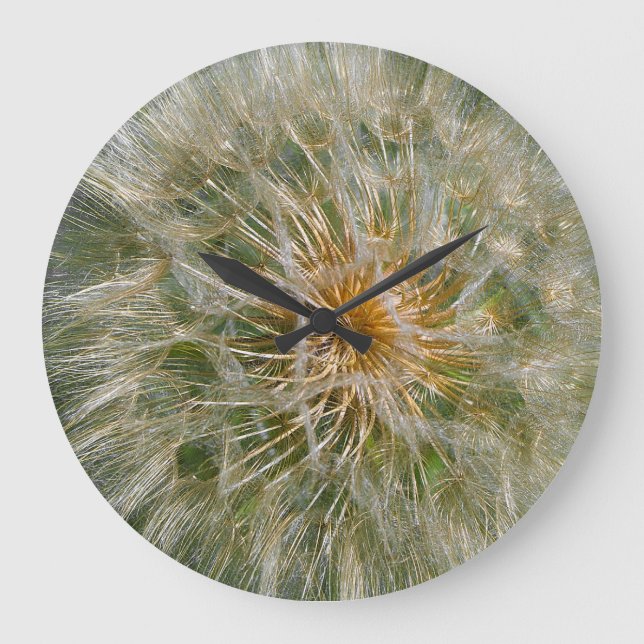 Dandelion Flower Stor Klocka (Framsida)