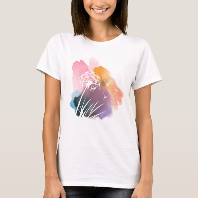 Dandelion Flower T-Shirt (Framsida)