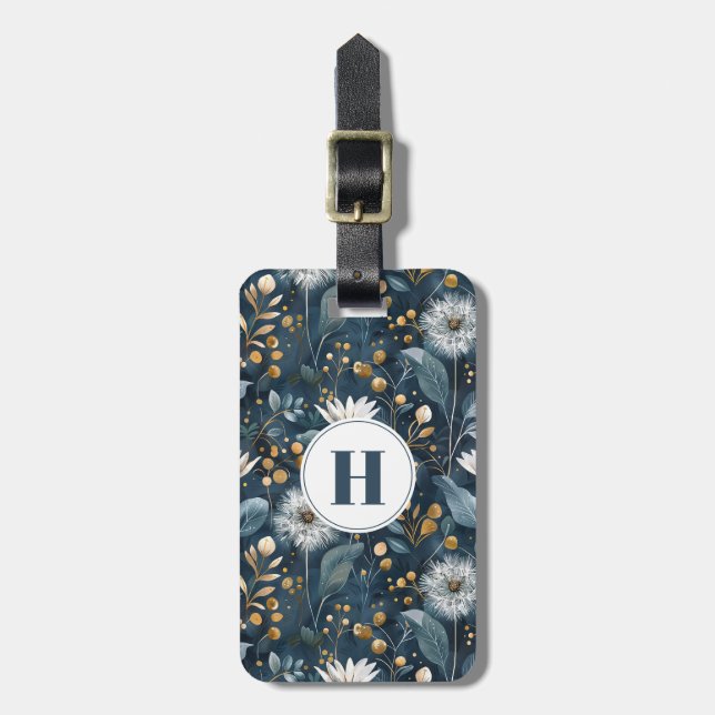 Dandelion Flowers Luggage Tag Bagagebricka (Vertikal Framsida)