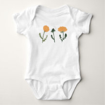 Dandelion Flowers Orange Blommigt Motif
