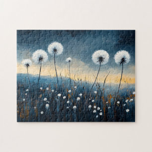 Dandelion Fluff Dramatic Painting Pussel