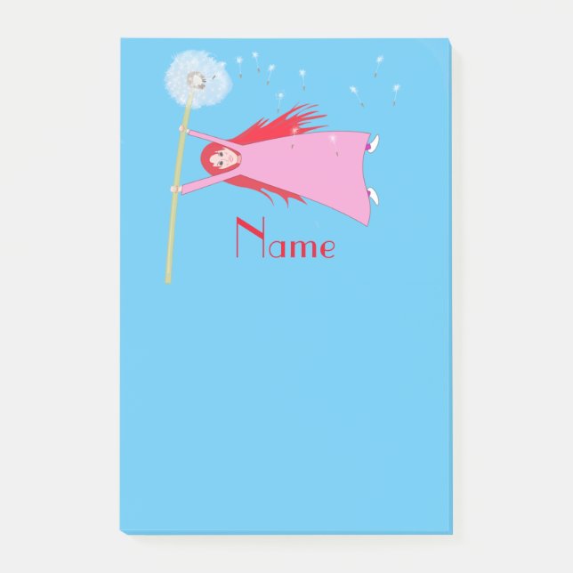 Dandelion Girl Thunder_Cove, rödhårig Post-it Block (Framsida)