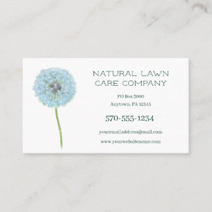 Dandelion Gräsmatta Care Landscaping Landscaper Visitkort