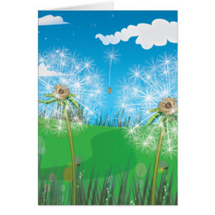 Dandelion Hälsningskort