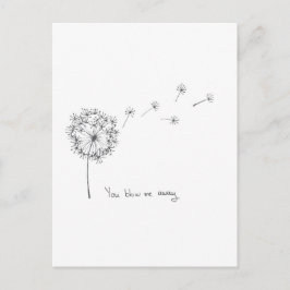 Dandelion hand illustrerade ett roligt kort för Va