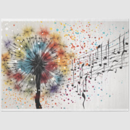Dandelion Harmony in Bloom Decoupage