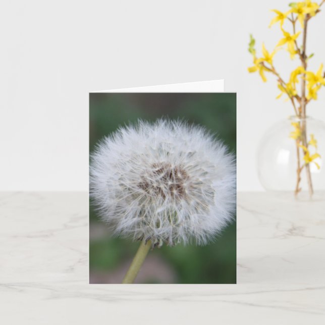 Dandelion inspirationskort kort (Gul blomma)