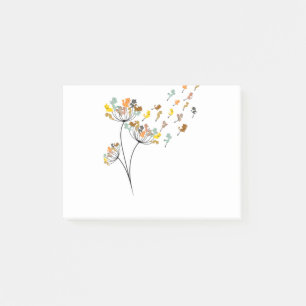 Dandelion-katter, färglöst sällskapsdjursfett post-it block