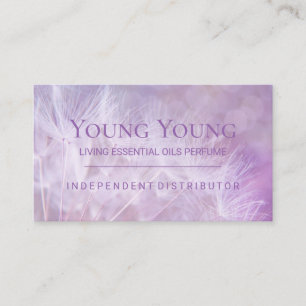 Dandelion Lilac Essential Oils Dandelion Lavender Visitkort