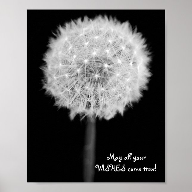 Dandelion "Må all din önskemål kom vara sann!" Pos Poster (Framsidan)