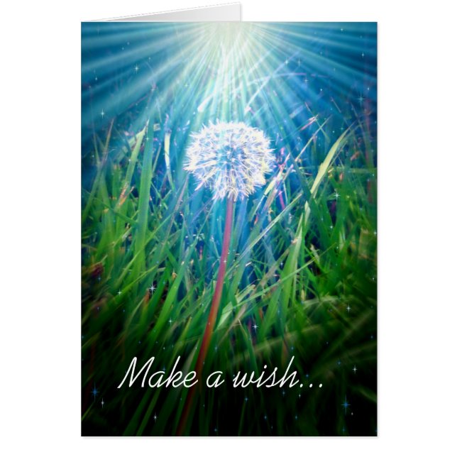 Dandelion Macro Hälsningskort (Framsidan)