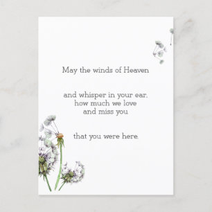 Dandelion Memory Vykort