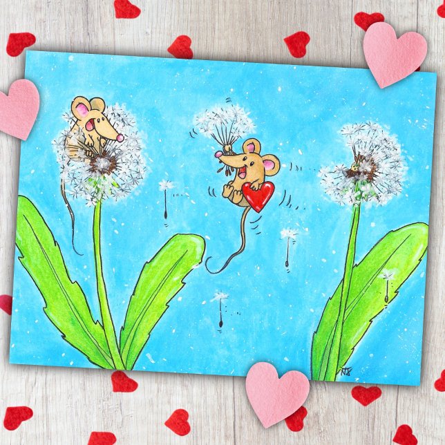 Dandelion Mice Vykort (Skapare uppladdad)