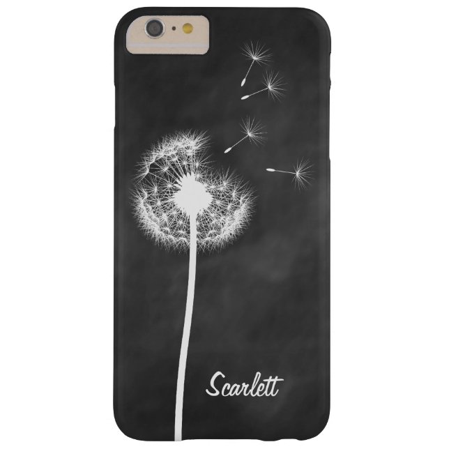 Dandelion Monogram Chalkboard iPhone 6/6s Plus Case-Mate iPhone Skal (Baksidan)