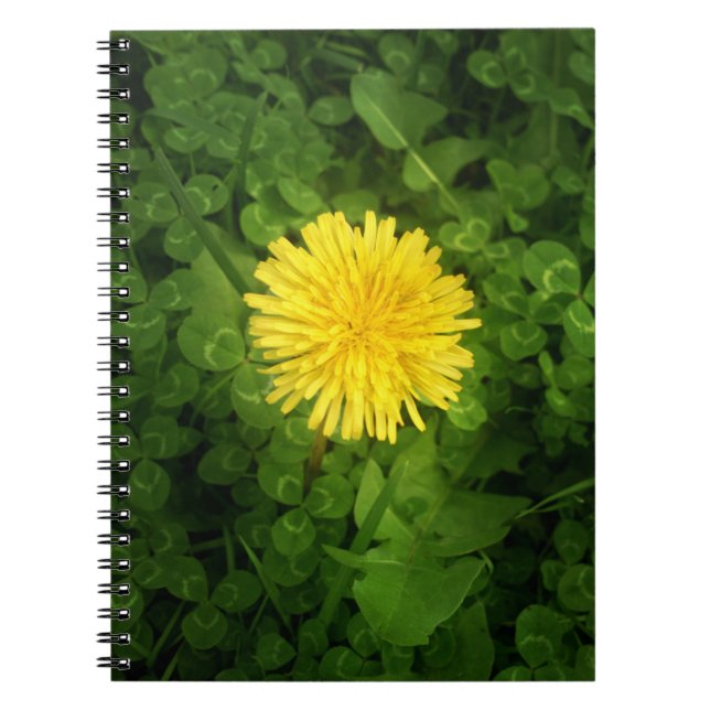 Dandelion Notebook Anteckningsbok Med Spiral (Framsidan)