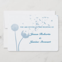 Dandelion Önskemål Bröllop på Soft Teal