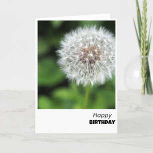 Dandelion Önskemål födelseattskort Tack Kort