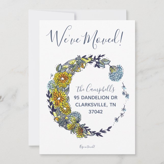 Dandelion Önskemål Ny adress Meddelande (Framsida)