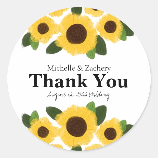 Dandelion Patch Sticker Runt Klistermärke (Framsida)