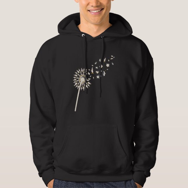Dandelion Penguin Bird Zoo Animal Antarctica Peng Hoodie (Framsida)