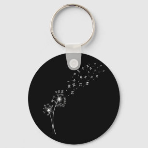 Dandelion Pi Day Flower Blommigt Träd Math Älska Nyckelring