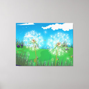 Dandelion Plant Canvastryck