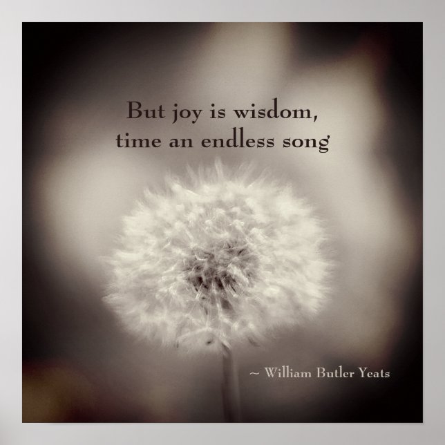 Dandelion Poetry Poster (Framsidan)