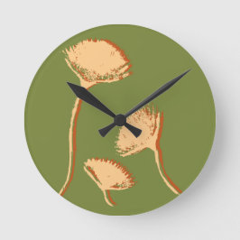 Dandelion Pop Rund Klocka