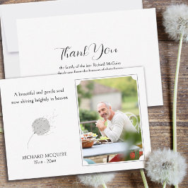 Dandelion Puff Gentle Soul Photo Funeral Tack