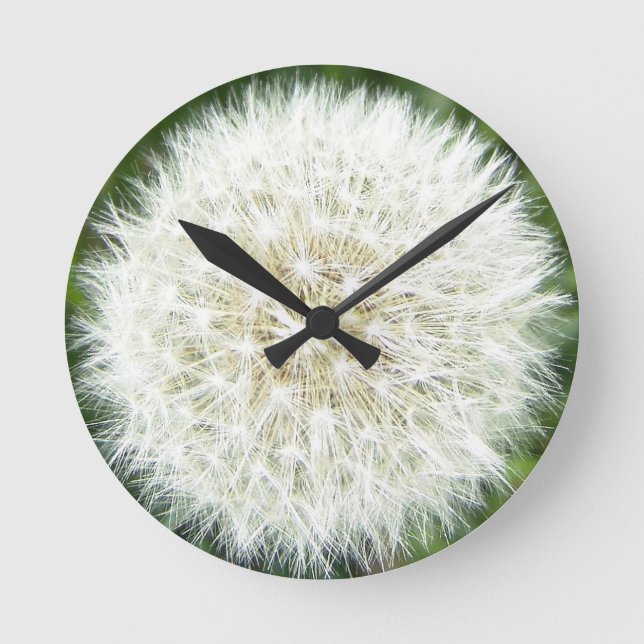 Dandelion puff rund klocka (Framsida)