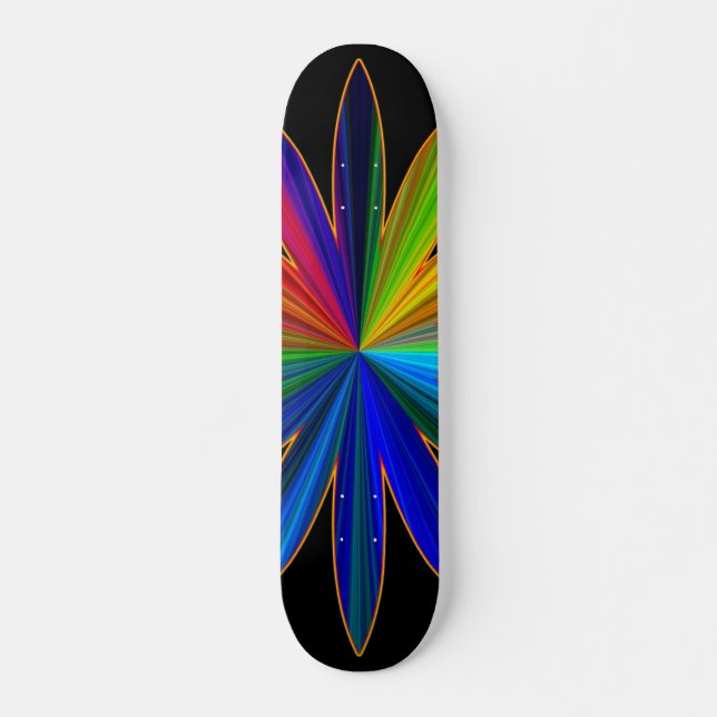 Dandelion Rainbow Skateboard Bräda 20 Cm (Framsida)