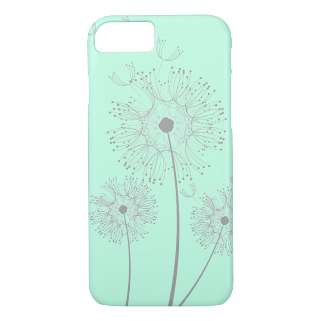 Dandelion rent modern blomkonst Case-Mate iPhone skal (Baksida)