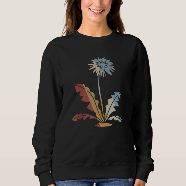 Dandelion Retro Stil Vintage 1 T Shirt (Framsida)