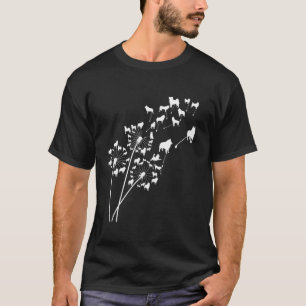 Dandelion Schipperke Flower Blommigt Schipperke Tr T Shirt
