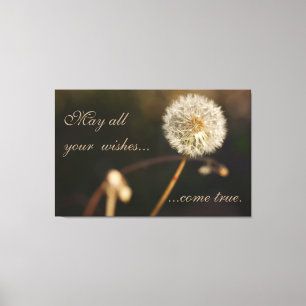 Dandelion Seed Head i Brown Tones Canvastryck