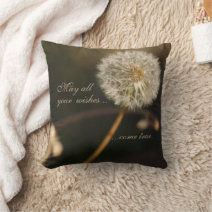 Dandelion Seed Head i Brown Tones Kudde