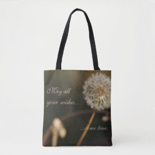 Dandelion Seed Head i Brown Tones Tygkasse